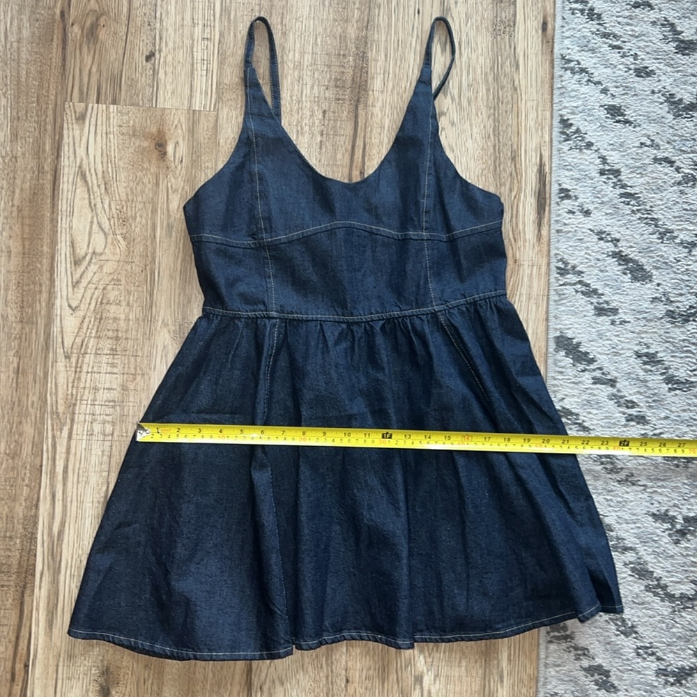 NEW! Zara Denim Pinafore Dress - Picture 8 of 10
